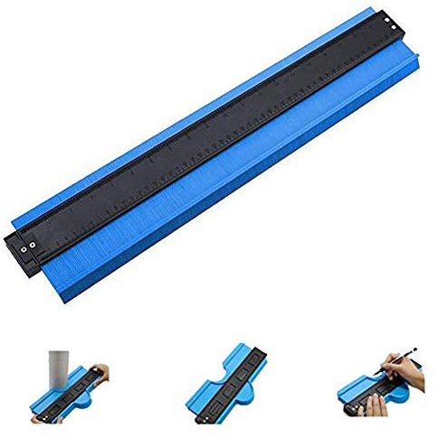 UUMFP Replicatore di Contorno, duplicatore di marcatura dei contatori di Profili in plastica, Modello di tracciamento di Forme Irregolari, per Tubi, Falegname (Color : Blue, Size : 50cm)