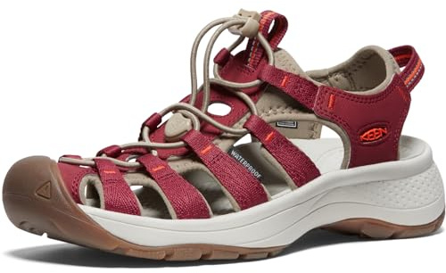 KEEN Femme Astoria West Sandalen, Merlot/Scarlet Ibis, 40 EU