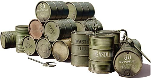 Miniart 49001 1:48 EE.UU. Barriles de Combustible 55 GAL. (20) - reproducción Fiel, modelismo, Kit de plástico, Manualidades, Hobby, Pegar, Kit de modelismo, ensamblar, sin Pintar