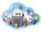 moin minis Wolke Blau für Toniebox magnetisches Regal kompatibel mit 25 Tonie Figuren und Tonie Box Wolkenregal für Kinder Hörfiguren Tonies Magnetregal Kinderzimmermöbel