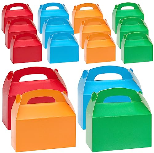 Bakiauli 20 Pezzi Scatola Regalo Compleanno, Scatole Cartone Colorate, Scatole Regalo in Cartone Kraft per Matrimoni, Compleanni, Battesimi, Feste