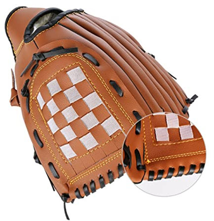 Sosoport 10 5 Zoll Pitching Mitt Für Baseball- Und Softballspieler Verdickter Handschuh Mit PVC Und Pu Sport-infielder-handschuh