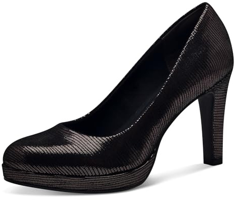 Tamaris Escarpins 1-22445-43 pour Femme, Pewter Struct, 40 EU