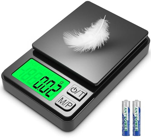 Feinwaage, 500g/0.01g Digitale Präzisionswaage, Präzisions Mini Küchenwaage, Digitalwaage Feinwaage Goldwaage Münzwaage mit LCD-Display, Tara-Funktion,7 Einheiten, für Küche,Kaffee,Schmuck,Getreide