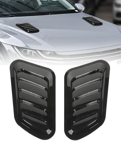 Flaconi Presa D'aria del Cofano Dell'auto,Copertura Della Presa D'aria del Cofano Dell'auto,Prese D'aria Decorative per Cofano Auto,Adatto per Veicoli con Cappuccio Motore (Nero)