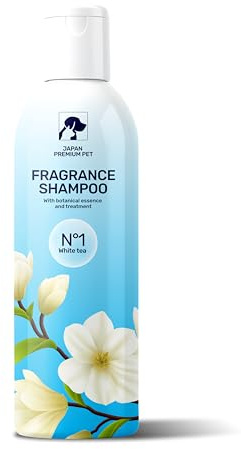 Japan Premium Pet Aromatic Cat & Dog Shampoo with Floral-Fruity Aroma | Dog & Cat Shampoo with Reduced Acidity of pH 5.5 | Suitable for Puppies and Kittens as well | For Shiny Long-Hair | 250 ml