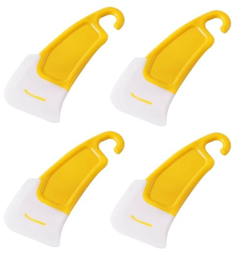 GVSS 4 stycken silikonspatel 13,7 x 5,5 cm för 3D-skrivare, professionella för hartsrengöring och frigöring, värmebeständiga non-stick-verktyg