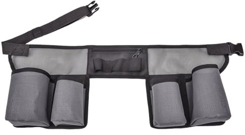 Ceinture Porte Outils Ceinture À Outils De Nettoyage Avec 4 Poches Et 3 Fentes, Ceinture Porte-bouteille De Nettoyage Réglable, Elastiques Ceinture Travail Porte Outils Ceinture De Jardinage En Maille