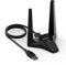 WAVLINK AC1300 USB WiFi Dongle for PC/Laptop, 1300 Mbps USB 3.0 WLAN Stick Adapter with 2.4G/400Mbps + 5G/866Mbps, Magnetic Base, High Gain 2x3dBi Antennas, Soft AP, WPS, for Windows, Mac OS