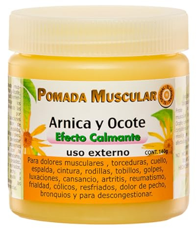 Arnica and Ocote Muscle Ointment Calming Effect 140grs.