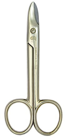 Baruffaldi 202 - Forbici per Unghie, in Acciaio - Pedicure - con Custodia Protettiva - forbicina per unghie piedi - forbici per unghie spesse - forbici robuste - Made in Italy