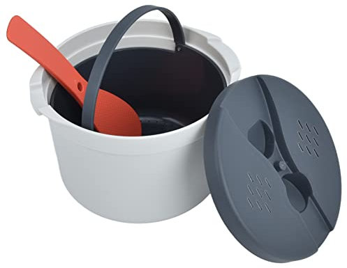 2L Riskokare, Riskokare i Mikrovågsugn, små Apparater (Orange)