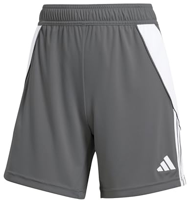 Adidas Women's Tiro 24 Shorts, Team Mid Grey/White, X-Small Inseam