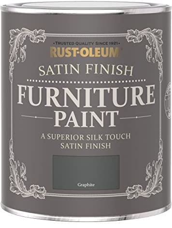 Rust-Oleum Satin Furniture Paint - Graphite - 125ML