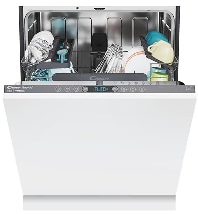 Candy CI6C4F0PA / Vollintegrierter Geschirrspüler / 60 cm/Wi-Fi Funktion (hOn) /16 Maßgedecke/Höhenverstellbarer Oberkorb/Aquastop / 8 Programme