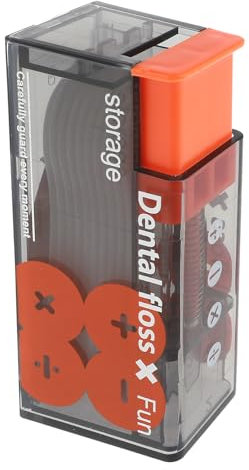 Automatische Tragbare Zahnseide Boxen, Zahnseide-Etui Zahnseide-Behälter Press-Pick-Box Reise-Flosser-Spender Nachfüllbare Halterboxen Anzug enthält 10 Stück Zahnseide für Zahnreinigung