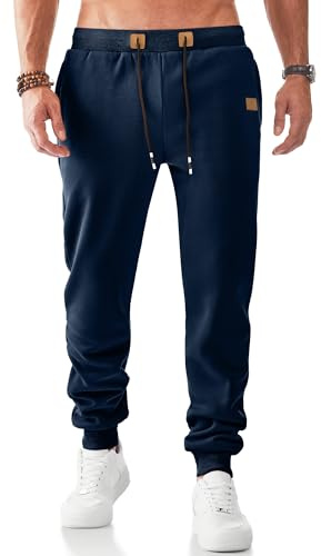 JMIERR Jogginghose Herren Warme Gefütterte mit Taschen | Hosen,Jogger,Trainingshose,Freizeithose,Sporthose,Sweathose ,Fitness,Klassische,Elastischer Bund mit Kordelzug,Vielseitig