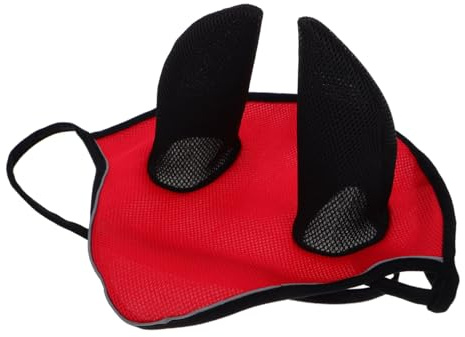 Yardwe Andningsbar Hästöronmask i Robust Nätmaterial Slitstark Hästutrustning för Raser Skyddande och Bekväm Öronhätta för Hästar vid Ridning och Utomhusbruk