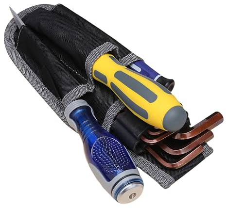 Yulokdwi Pequeña Bolsa De Herramientas | Tela Oxford Con Múltiples Bolsillos | Bolsa De Almacenamiento Y Trabajo Para Herramientas | Para Hombres Electricistas Carpinteros Mecánicos Técnicos