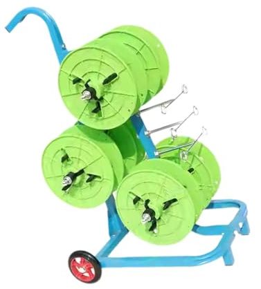 Kabelrullehållare och dispenser, kraftig kabelspolhållare och kabeldispenser vagn med hjul, 38 x 55 x 85 cm, perfekt för elindustri trådförvaring och organisation
