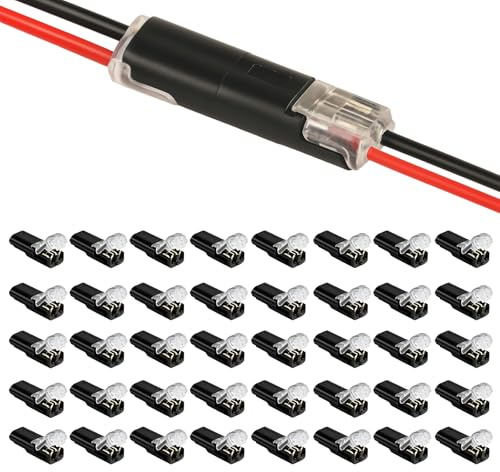 Wire Connectors, 60pcs Cable Connectors Set, 2-Pin Electrical Connections, Durable And Reliable For Home And Professional Use, Compact Design For Easy Storage