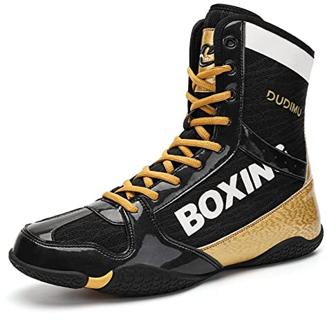 Boxing Shoes Men 's Wrestling Shoes Teenagers Muay Thai Kickboxing Sparring Boxers Trainers Martial Arts Shoes Breathable Bodybuilding Boxing Boots 36-46