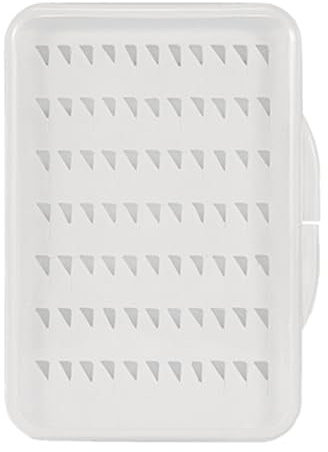 Mllepjdh Boîte de rangement étanche pour pêche à la mouche - En mousse transparente - Pour articles de pêche - Boîte de rangement pour appâts et leurres de pêche - Boîte de rangement étanche