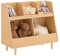 SoBuy Kinderregal mit 5 Fächern Bücherregal Aufbewahrungsregal für Kinder Standregal mit Massivholzbeine Natur BHT ca. 86x78x36cm KMB111-N