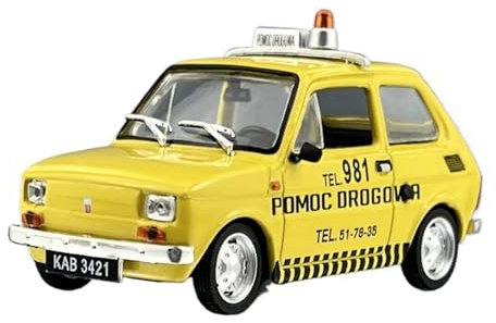 Macchinine in Metallo Pressofuso 1/43 Per Fiat 126P Modello Di Assistenza Stradale Veicolo Di Ingegneria In Metallo Collezione Di Hobbisti Fan Sport Motoristici Corsa