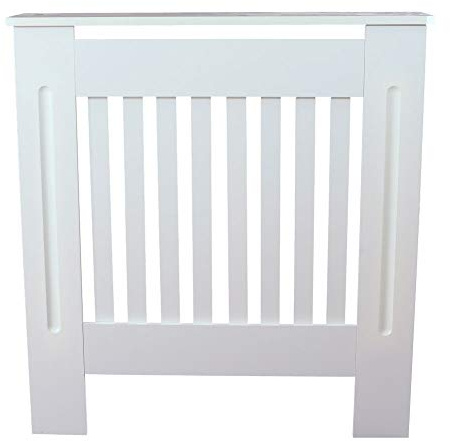 Bonnlo Cache-radiateur Moderne et Minimaliste, Tablette Radiateur en panneau MDF E1 pour Salon et Chambre (Blanc, S)