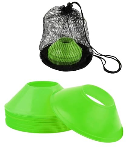 GegXcn Cones for Football Training - Football Cones, Training Cones for Sports Agility, Durable Plastic Markers, Set of 25 with Carry Bag