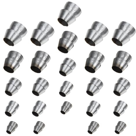 PRETYZOOM Cunei Spaccaroccia in Ferro per Martello Manico Rotondo, Set da 25 Pezzi, Leggeri e Facili da Riporre, per Fissaggio Utensili