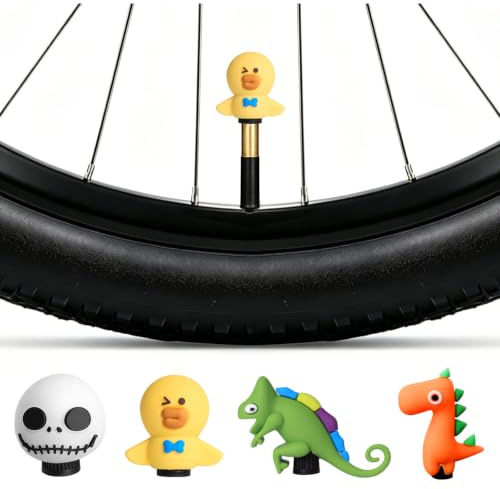 4 st ventilkåpor cykel tvättbar silikoncykelventilskåpa, cykelventilkåpor roliga däckventilkåpor för cyklar, mountainbike, bilar och motorcyklar