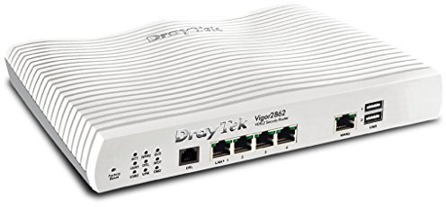 DrayTek Vigor 2862 Triple-WAN Wired Router for ADSL, VDSL and Ethernet-Based Broadband with 3G/4G LTE Support