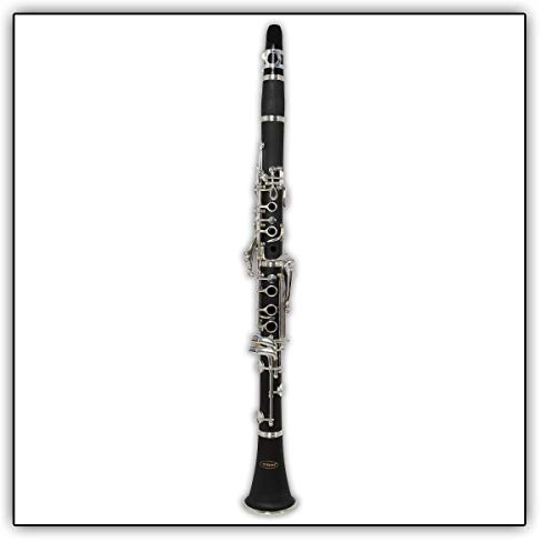 Tuyama® TKB-177 Clarinete en Sib - Sistema Boehm - 17 Llaves argentadas – Con Boquilla & Estuche acolchado