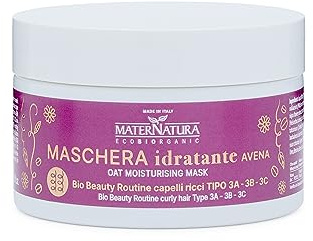 Maternatura Maschera Idratante Capelli Ricci all’Avena - Bio - Made In Italy - 200 ml
