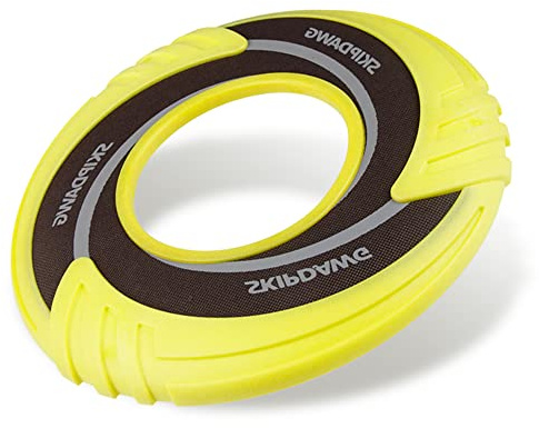 PETGEEK SKIPDAWG Jouet interactif pour chien en forme de disque volant, anneau solide, matériau sûr et durable, jouet pour animaux de compagnie en plein air et pour faire de l'exercice, cadeau