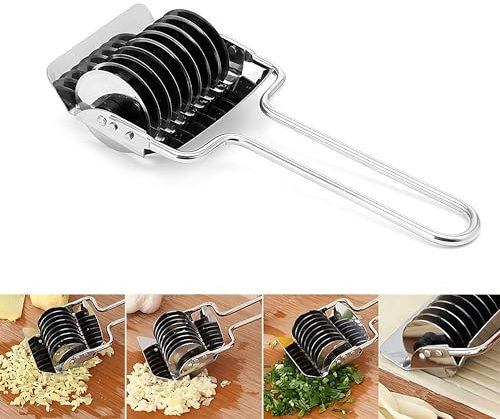 Nudelteigschneider - Mehrere Rollen | 7 Rollen | Edelstahl | Nudelmaschine Manuell | Nudel-schneider-Rad |