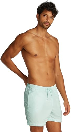 Calvin Klein Bañador Hombre Medium Drawstring con Cintura Ajustable, Gris (Moonlight Jade), M
