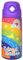 Kiocko Gourde isotherme pour enfant, avec paille, en acier inoxydable, 500 ml, certifiée TÜV, sans BPA, anti-fuite, pour l'école, la maternelle, violet, motif arc-en-ciel