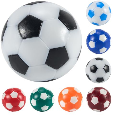 Elalove 8 Stück Tischkicker Bälle Set – Hochwertige 32mm Kickerbälle aus HIPS, langlebig & farbecht für Tischfußball & Mini Football, Bunt