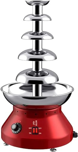 Bousige Chokladfontän, 5 nivåer kommersiell chokladfontän, rostfritt stål choklad fondue fondue fondue maskin, för restauranger vid bröllopsevenemang och fester