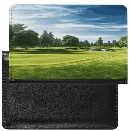 Porta passaporto da campo da golf in PU portafoglio passaporto da viaggio impermeabile copertura per passaporti per donne e uomini custodia per passaporti