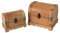 HMF 6414700 Spardose aus Holz mit Schloss | 2er Set | Versch. Größen | Namibia
