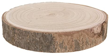Spetebo Holz Baumscheibe natur - 29-34 cm - Deko Holz Scheibe Echtholz Tischdeko - Dekorieren Basteln Bemalen Brandmalen