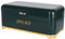 KitchenCraft Textured Large Bread Bin with Lid, Ventilated Design, 41.5 x 20 x 18cm – Hunter Green & Gold