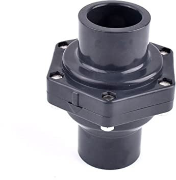 OURECO 1Pcs Upvc Flap Valvola Di Non Ritorno in Plastica, per Pompa Dell'Acqua Di Scarico Fognario Antiriflusso Antiodore Connettore Valvola Di Non Ritorno/Id 40Mm