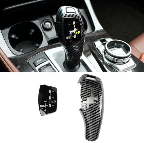 Jaronx Compatible with BMW Gear Shift Knob Cover Trim for 1'F20 F21/2'F22 F23/3'F30 F31 F34/4'F32 F33 F36/5'F10 F11/7'F01 F02/X3 F25/X4 F26, Shift Knob Panel Cover Replacement for BMW (Without Sport)