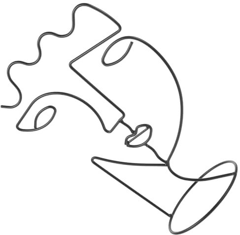 CAXUSD Portagioielli Design Figura Astratta Portaorecchini E Collane Organizzatore Gioielli Da Tavolo Resistente E Stabile