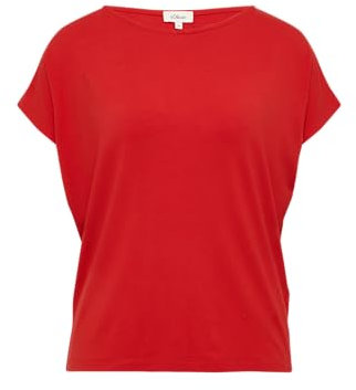 s.Oliver Fließendes Jersey-Shirt mit überschnittenen Schultern